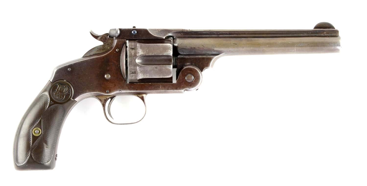 (A) EARLY 3 DIGIT S&W NEW MODEL NO. 3 FRONTIER SINGLE ACTION REVOLVER.