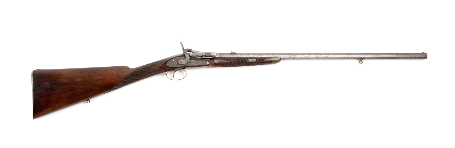 (A) SNIDER SPORTING ROOK RIFLE BY M. LOFLEY BRIGG.