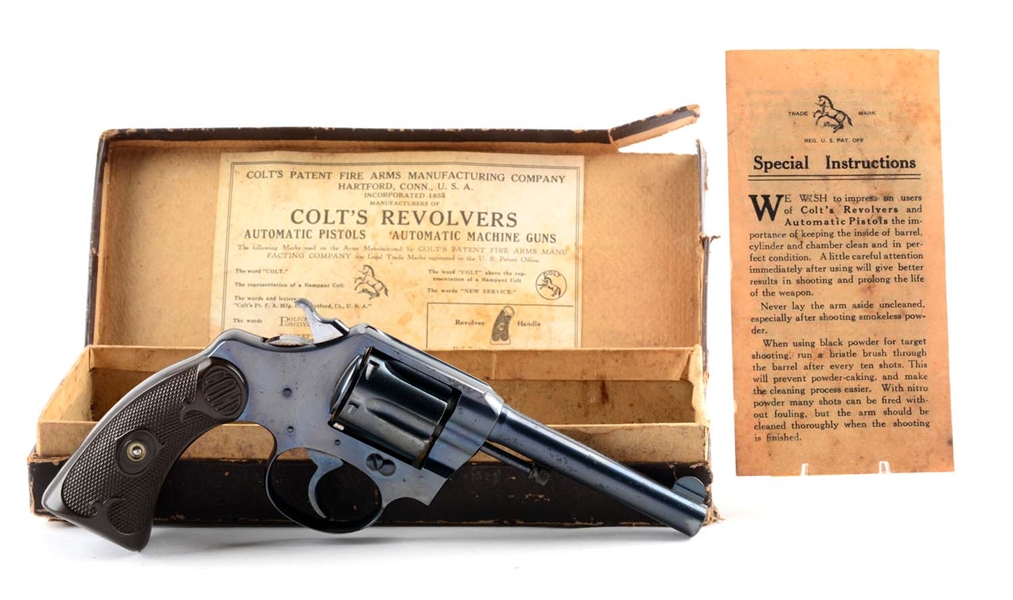 (C) BOXED COLT POLICE POSITIVE DOUBLE ACTION REVOLVER.