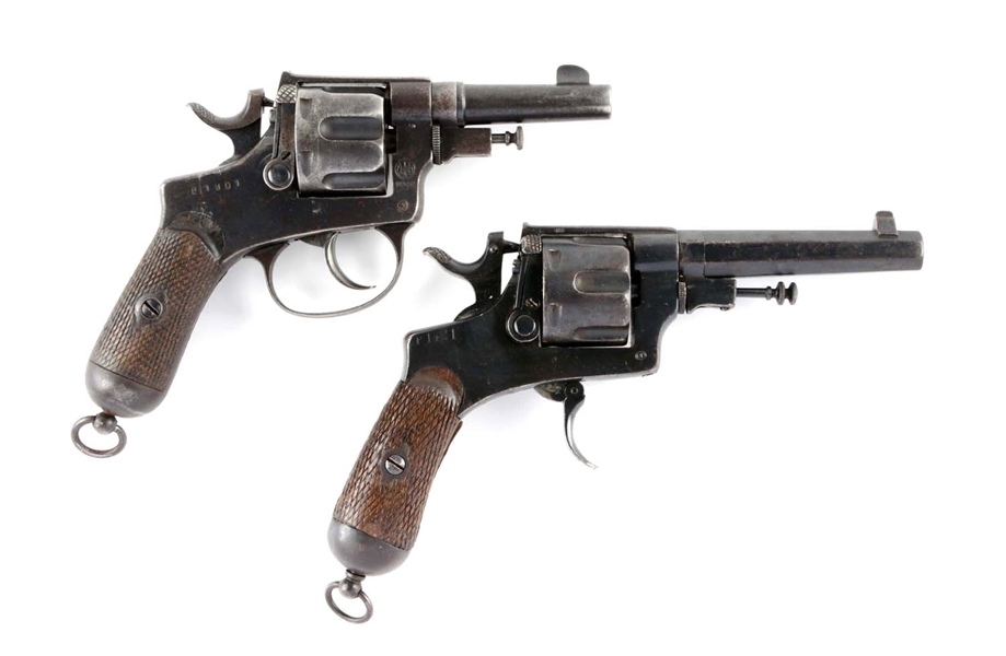(C) LOT OF 2: VINTAGE DOUBLE ACTION REVOLVERS.