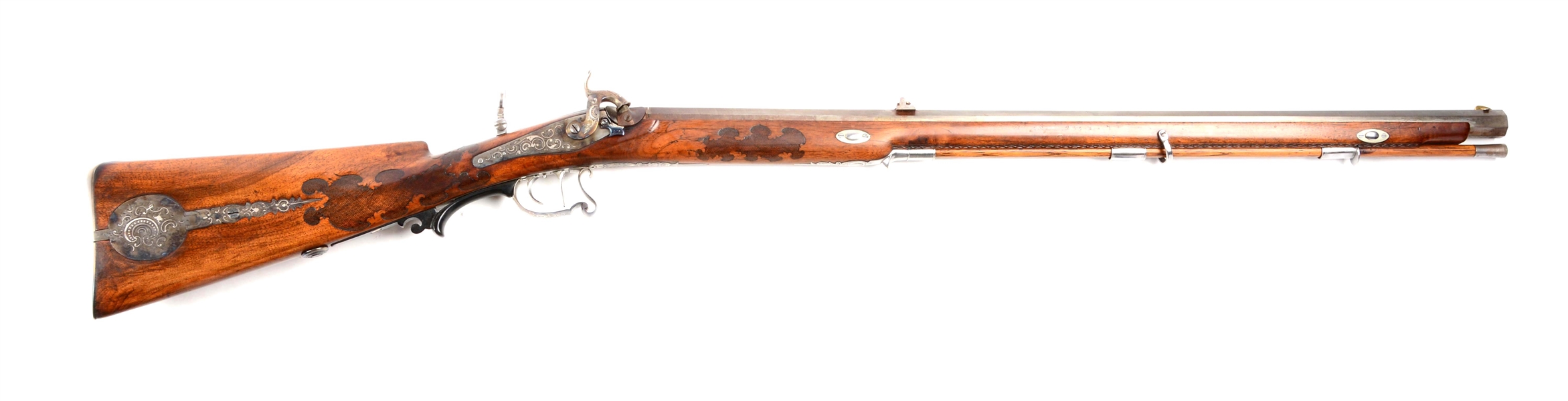 (A) GERMAN PERCUSSION TARGET RIFLE BY HOFFMANN & KISTER.