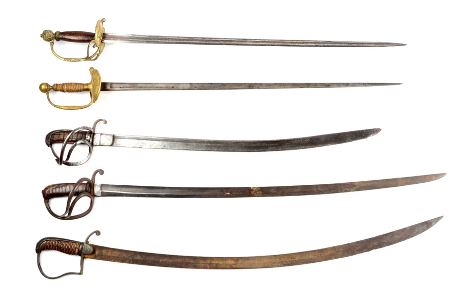 LOT OF 6: EUROPEAN SWORDS. 