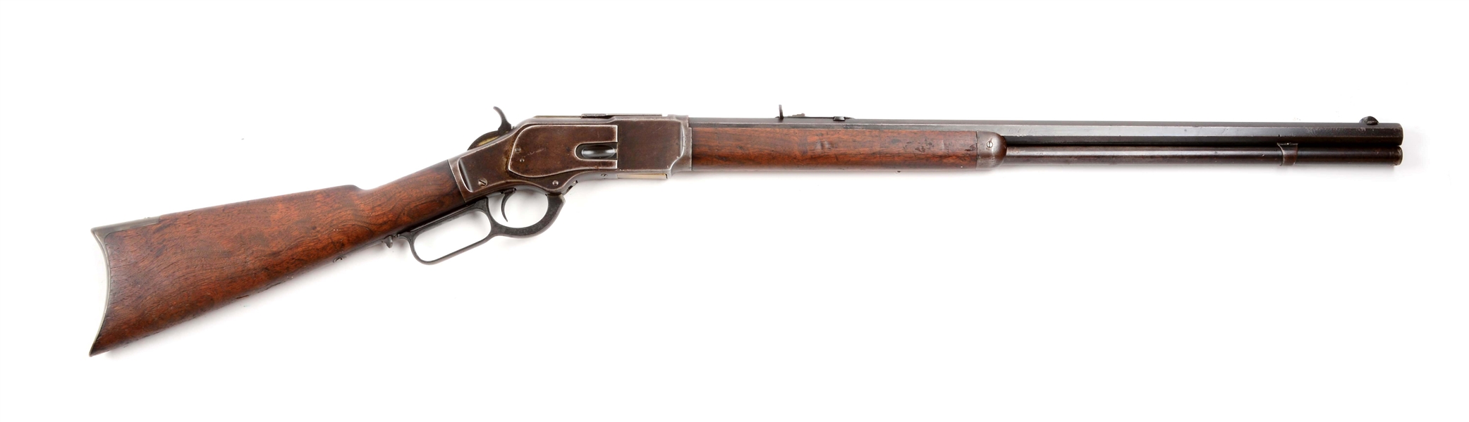 (A) WINCHESTER MODEL 1873 LEVER ACTION RIFLE. 