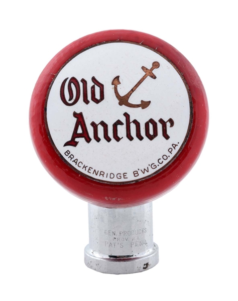 OLD ANCHOR BEER TAP KNOB. 