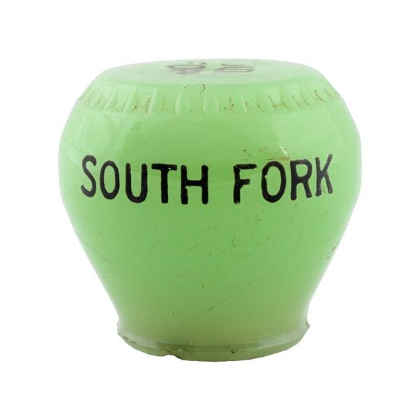 SOUTH FORK BEER GLASS NEWMAN TAP KNOB.