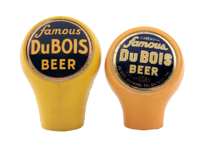 LOT OF 2: DUBOIS BEER TAP KNOBS. 