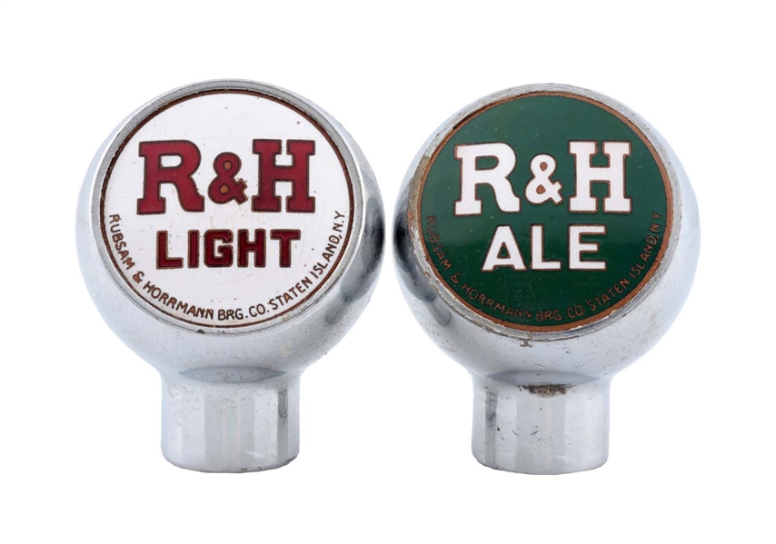 LOT OF 2: R & H ALE BEER TAPS. 