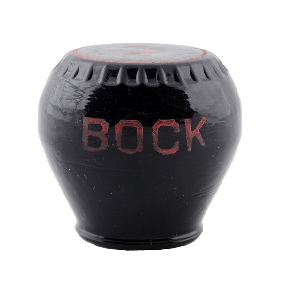 OLD BILLY BOCK BEER GLASS NEWMAN TAP KNOB.