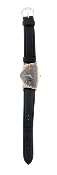 HAMILTON ELECTRIC GOLD FILLED WRIST WATCH.