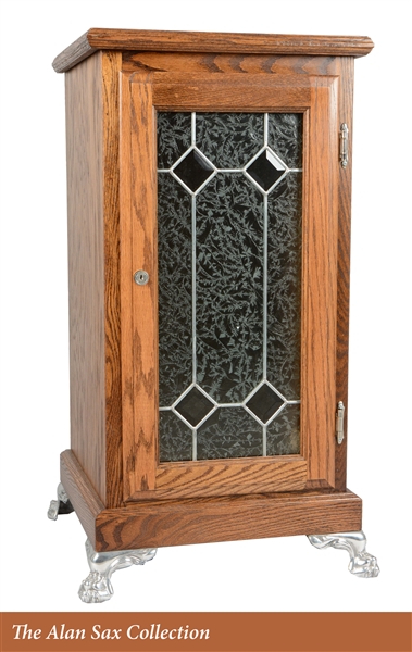 OAK SLOT MACHINE STAND.