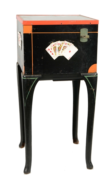 5¢ CHECKER SALES CO. JINGLES ROULETTE MACHINE.