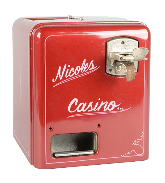 **5¢ MILLS NOVELTY CO. VEST POCKET SLOT MACHINE.