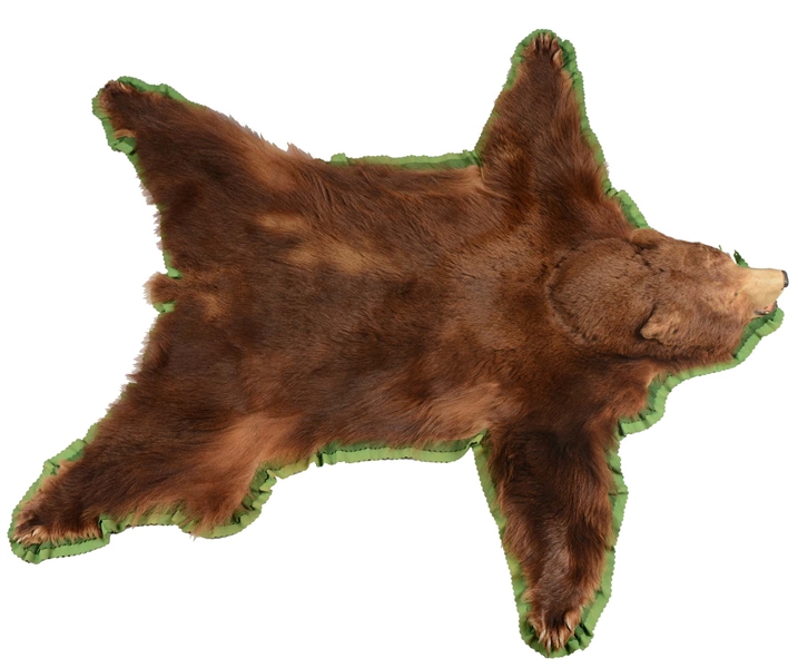 BROWN BEAR SKIN RUG. 