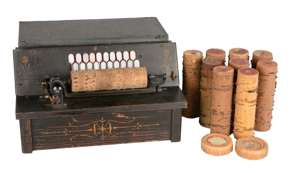 SEARS ROEBUCK & CO. GEM ROLLER ORGAN WITH MUSIC. 