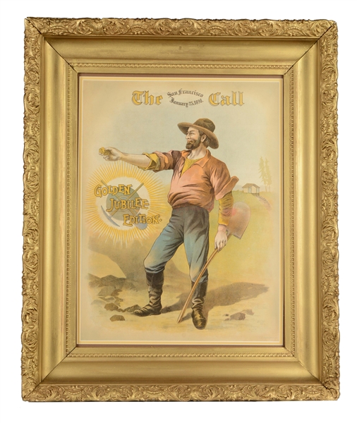 FRAMED COVER OF THE SAN FRANCISCO CALL.