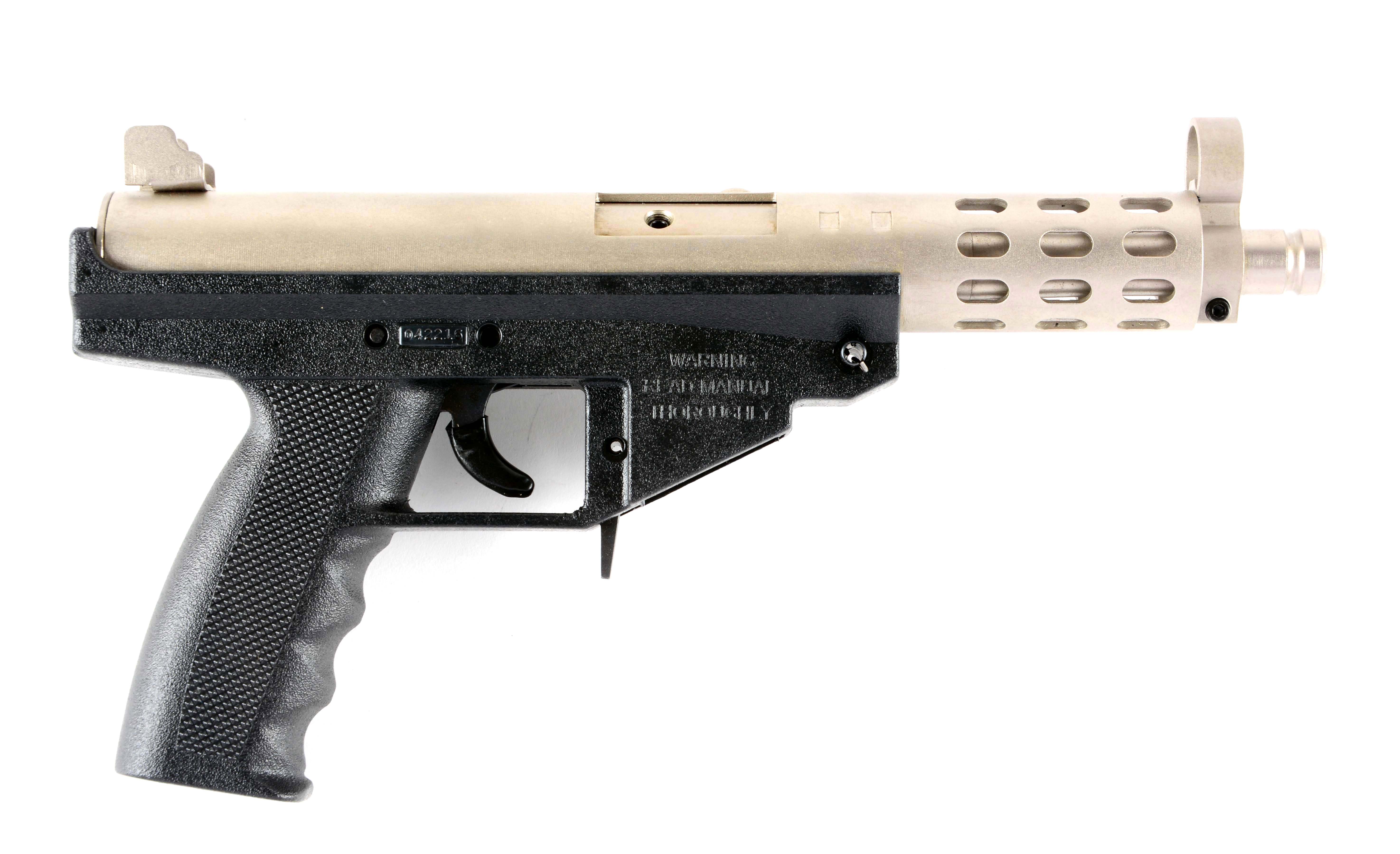 M) Cased A.A. Arms Model AP-9 Semi-Automatic Pistol. 