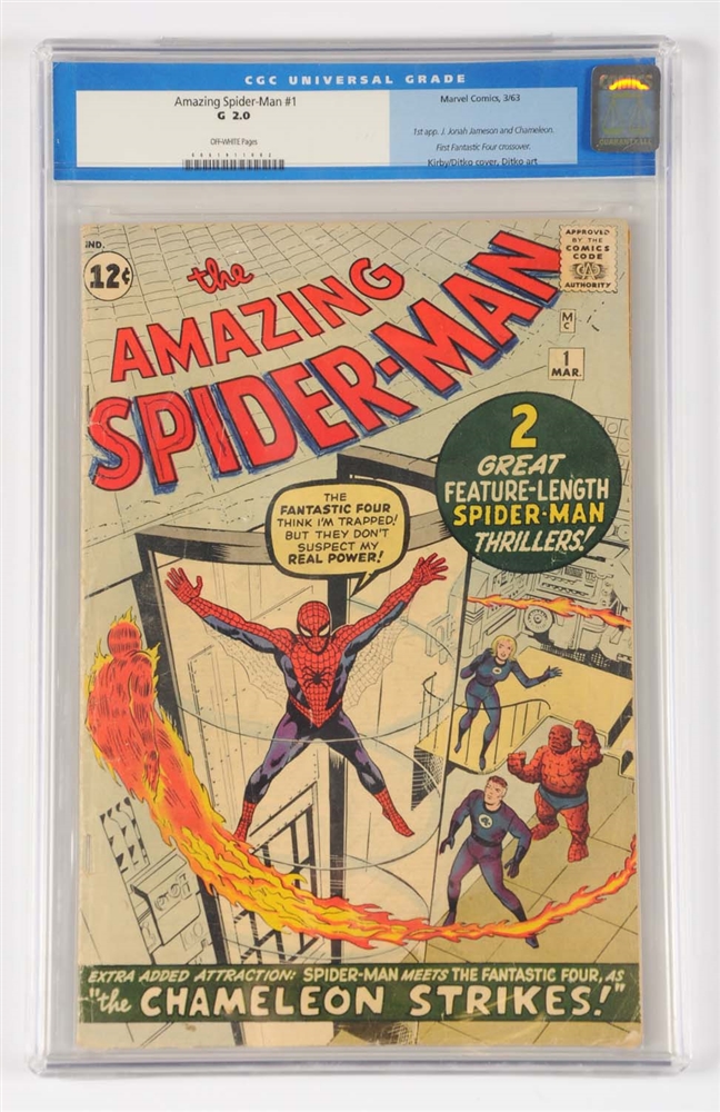 AMAZING SPIDER-MAN #1 CGC 2.0 MARVEL COMICS 1963