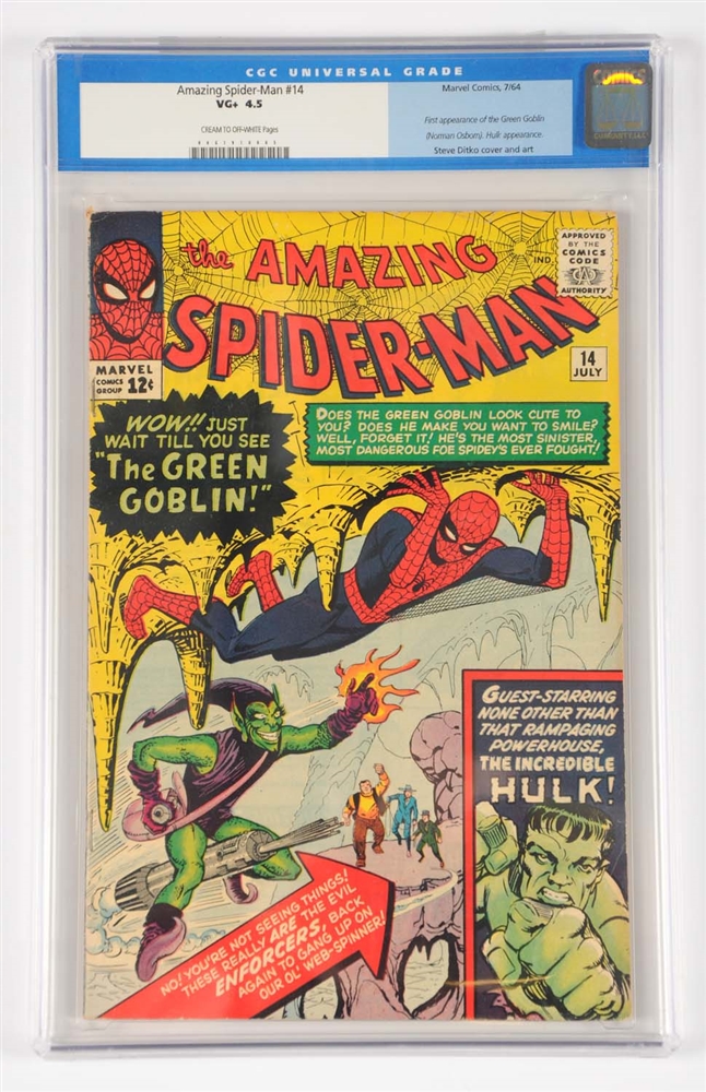AMAZING SPIDER-MAN #14 CGC 4.5 1964 VG+ SILVER AGE KEY COMIC BOOK
