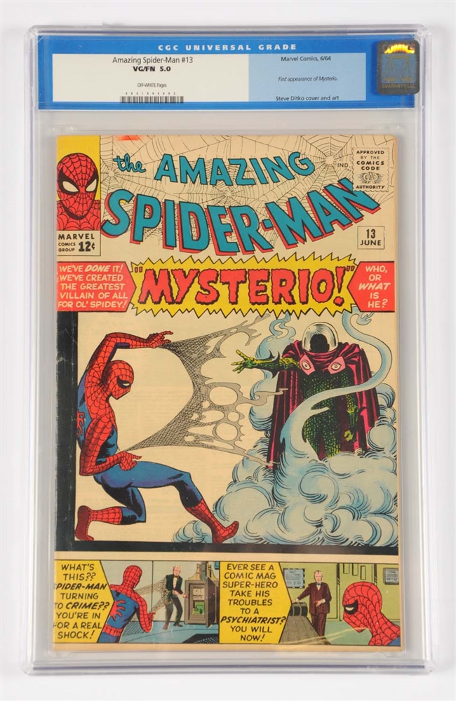 AMAZING SPIDER-MAN #13 CGC 5.0 1964 VG COMIC BOOK