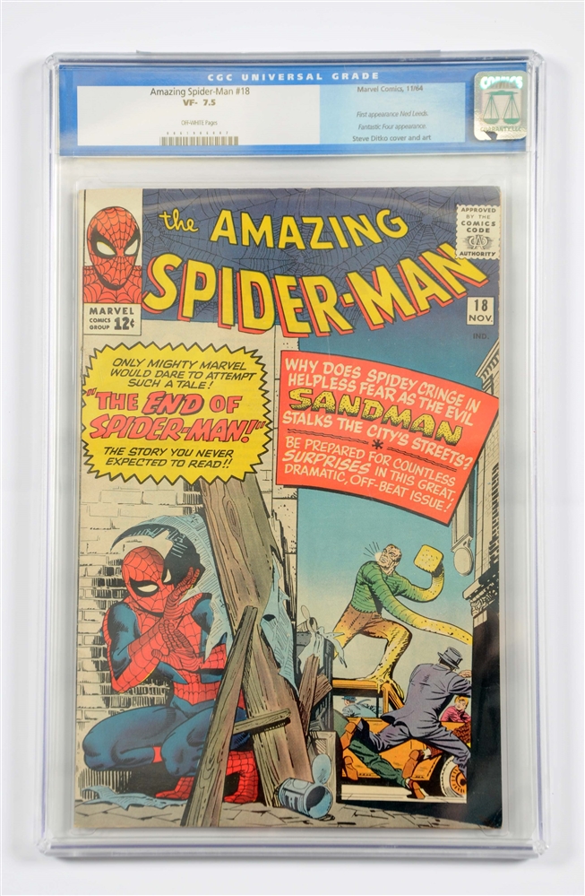AMAZING SPIDER-MAN #18 CGC 7.5 1964 VF COMIC BOOK
