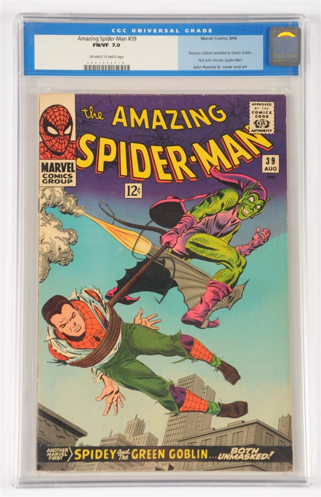 AMAZING SPIDER-MAN #39 CGC 7.0 OFF WHITE TO WHITE PAGES 1966