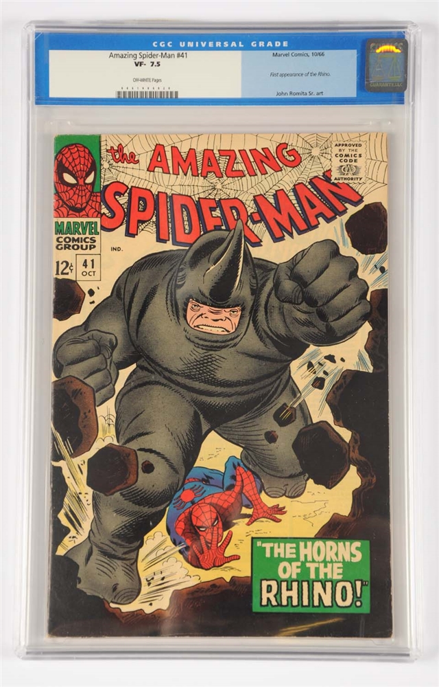 AMAZING SPIDER-MAN #41 CGC 7.5 OFF WHITE PAGES 1966