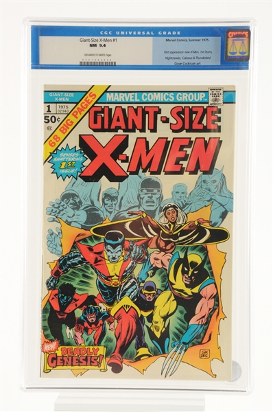 GIANT SIZE X-MEN #1 NM CGC 9.4 OFF WHITE WHITE PAGES - 1975