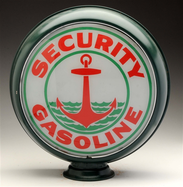 SECURITY GASOLINE W/ ANCHOR GRAPHIC 15" GLOBE LENSES. 