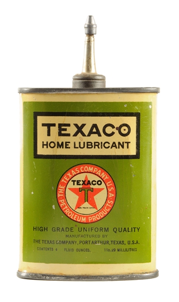 TEXACO HOME LUBRICANT HANDY OILER CAN.