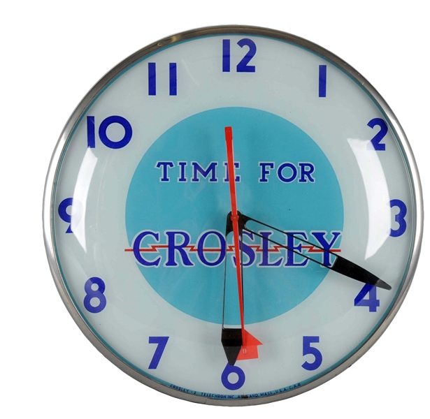 TIME FOR CROSLEY LIGHTED CLOCK.                   