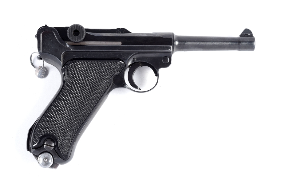 (C) MAUSER BANNER LUGER SEMI-AUTOMATIC PISTOL WITH TWO-DIGIT "41" DATE.