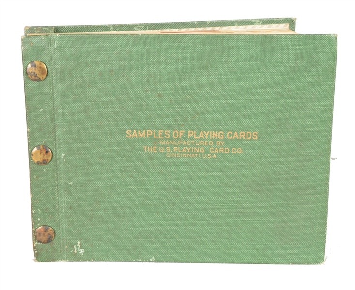 VERY RARE CATALOGUE OF SALESMANS PLAYING CARD SAMPLES.