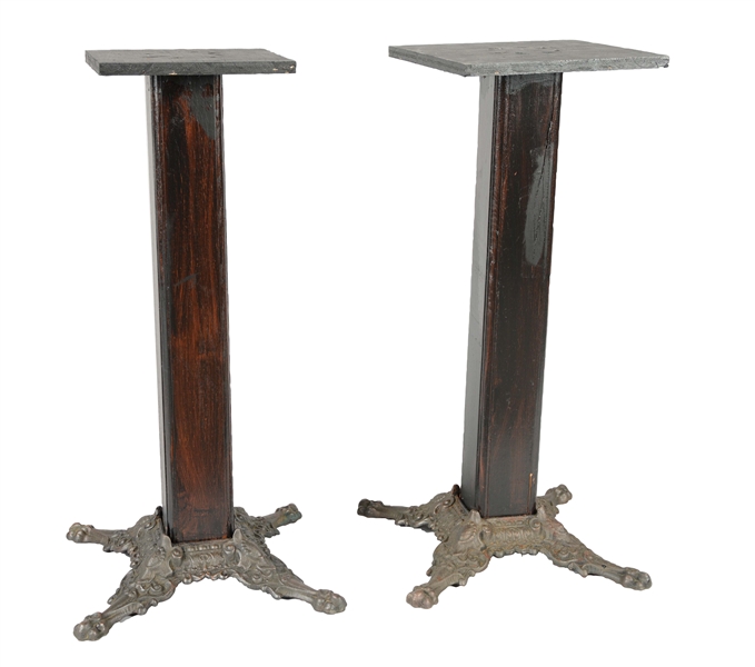 LOT OF 2: SLOT MACHINE STANDS.