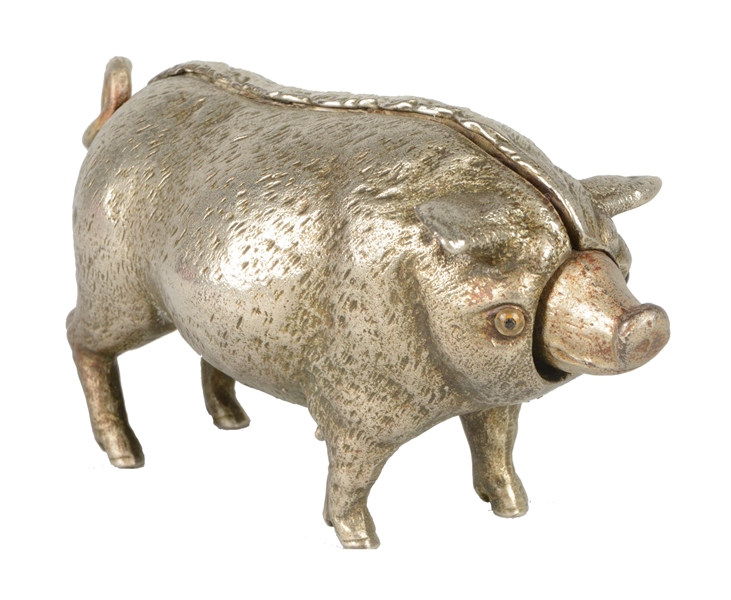 FIGURAL PIG BELL. 