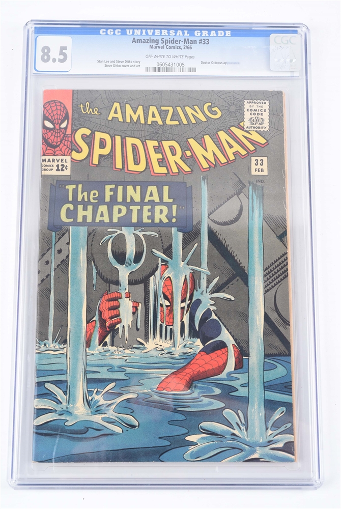 AMAZING SPIDER-MAN #33 CGC 8.5 OFF WHITE PAGES 1966