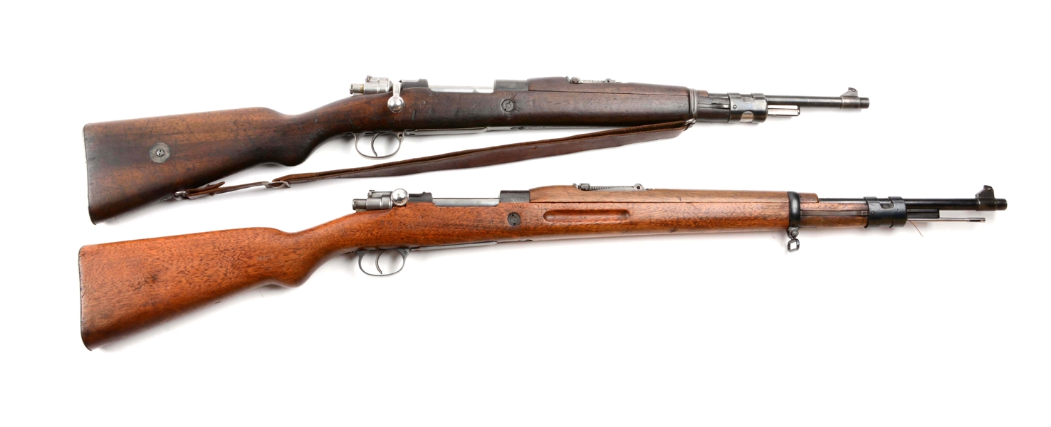 (C) LOT OF 2: COLOMBIAN MAUSER BOLT ACTION RIFLES.