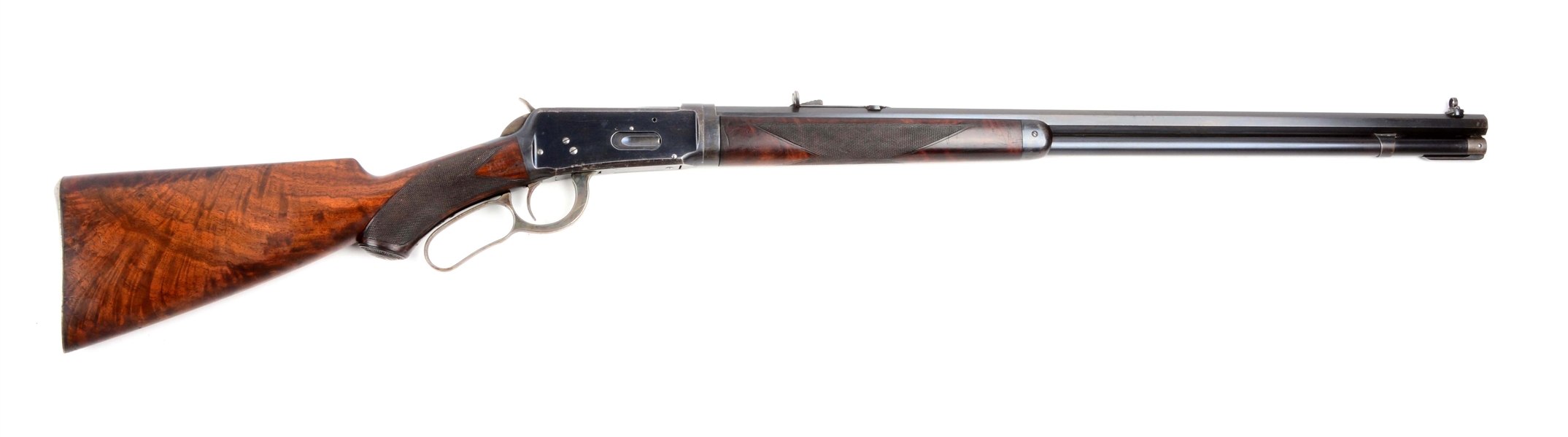 (A) HIGH CONDITION DELUXE ANTIQUE WINCHESTER MODEL 1894 LEVER ACTION RIFLE.