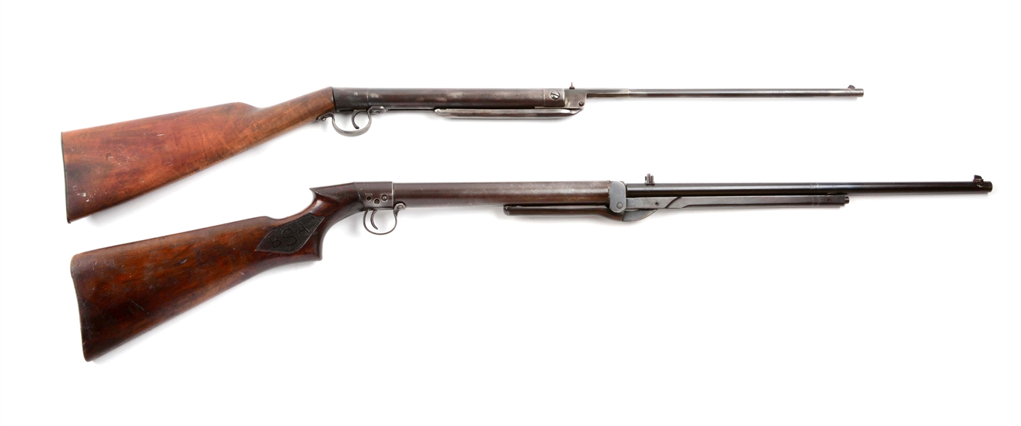 LOT OF 2: EARLY ENGLISH AIRGUNS.
