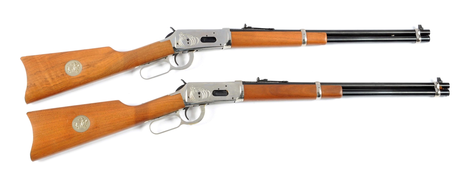 (M) WINCHESTER MODEL 94 COWBOY COMMEMORATIVE CARBINE CONSECUTIVE NUMBERED PAIR.