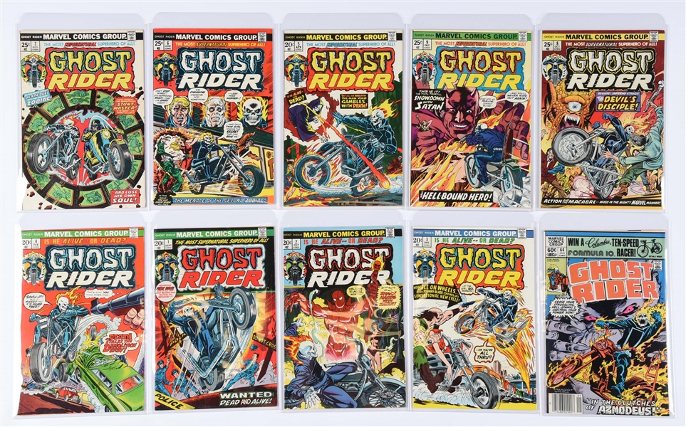 LOT OF 24: GHOST RIDER COMIC BOOKS #1 - #25 MARVEL COMICS GROUP