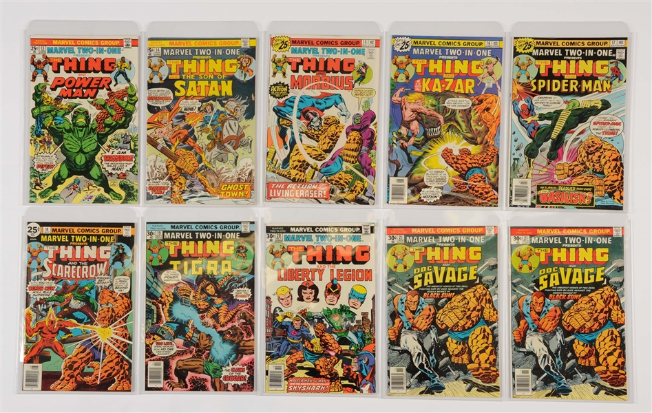MARVEL BRONZE AGE COMIC BOOK LOT: MARVEL TWO IN ONE #1 - #32