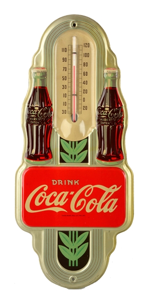 1941 COCA-COLA THERMOMETER.  