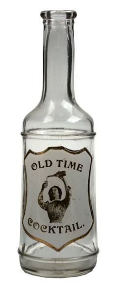 OLD TIME COCKTAIL GLASS BOTTLE.