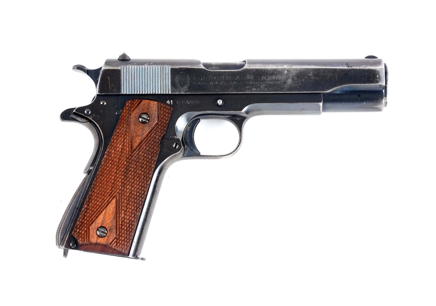 (C) COMMERCIAL COLT MODEL 1911-A1 .45 SEMI-AUTOMATIC PISTOL MARKED & SHIPPED TO ARGENTINA.