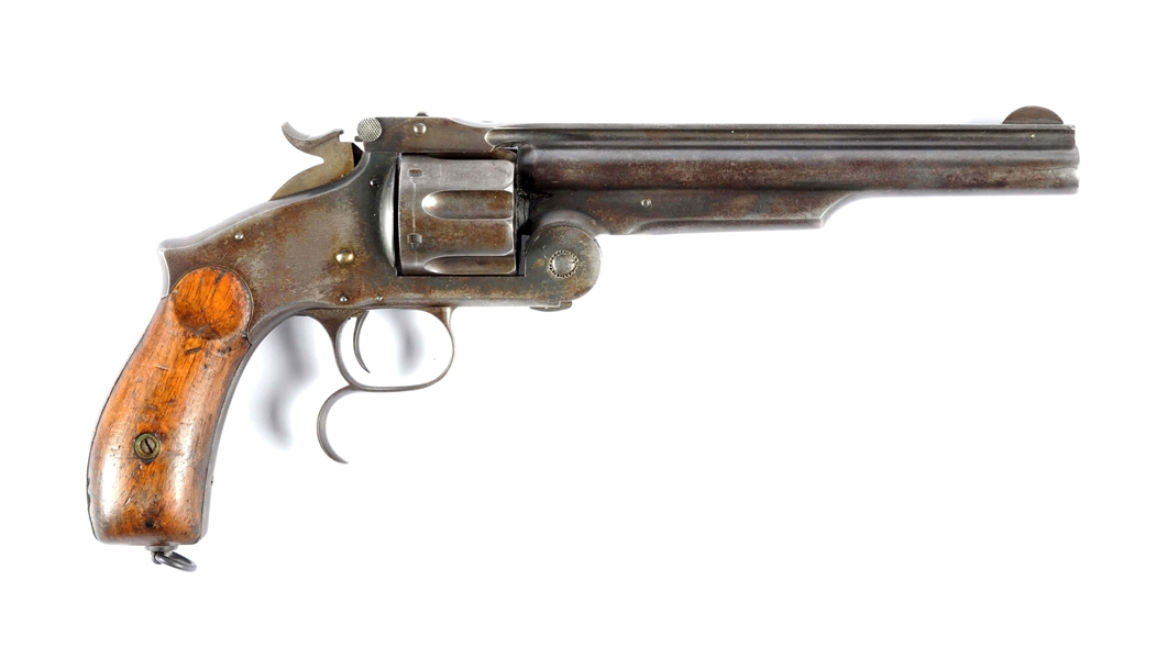 (A) S&W 2ND MODEL RUSSIAN NO. 3 SINGLE ACTION REVOLVER.