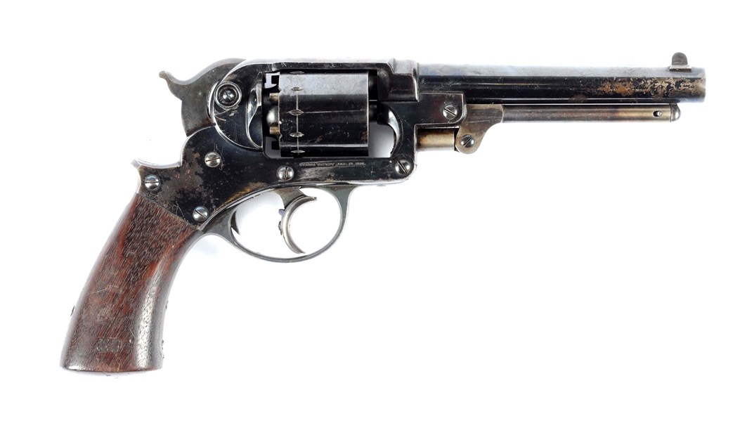 (A) UNFIRED STARR U.S. ISSUE MODEL 1858 ARMY .44 DOUBLE ACTION REVOLVER.