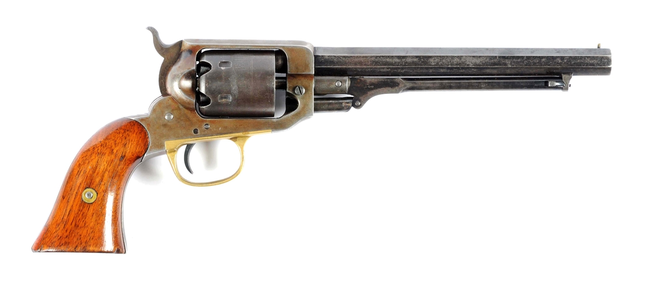 (A) COMMERCIAL WHITNEY NAVY SINGLE ACTION PERCUSSION REVOLVER. 