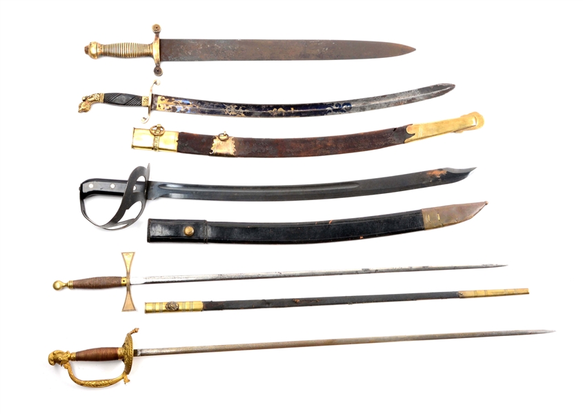 LOT OF 5: EDGED WEAPONS.