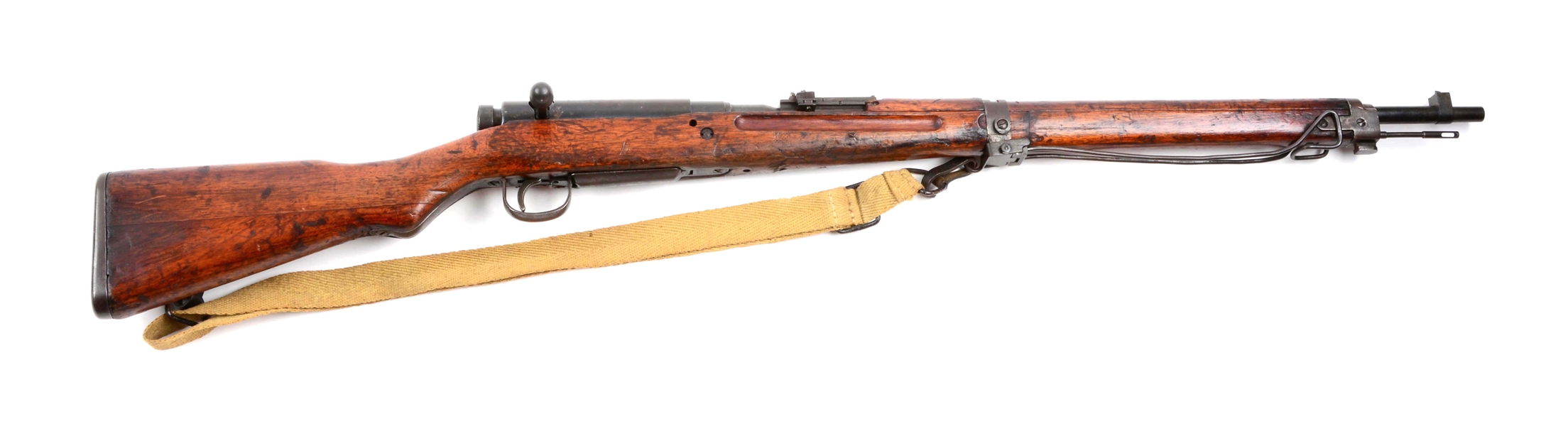 (C) JAPANESE TYPE 99 BOLT ACTION RIFLE WITH SLING.
