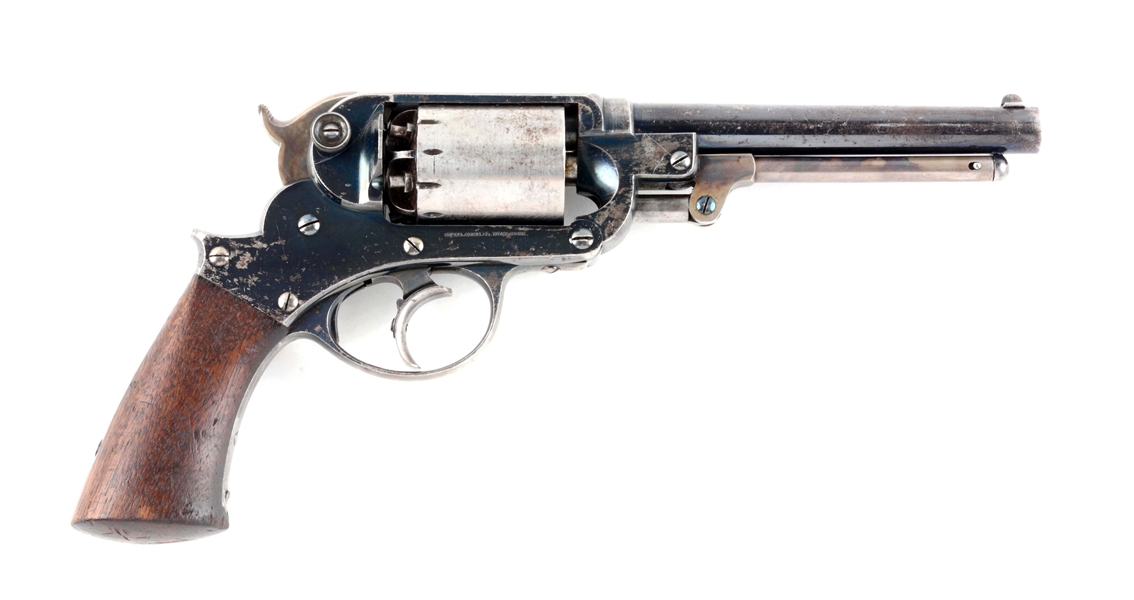 (A) STARR ARMS CO. MODEL 1858 NAVY DOUBLE ACTION REVOLVER.